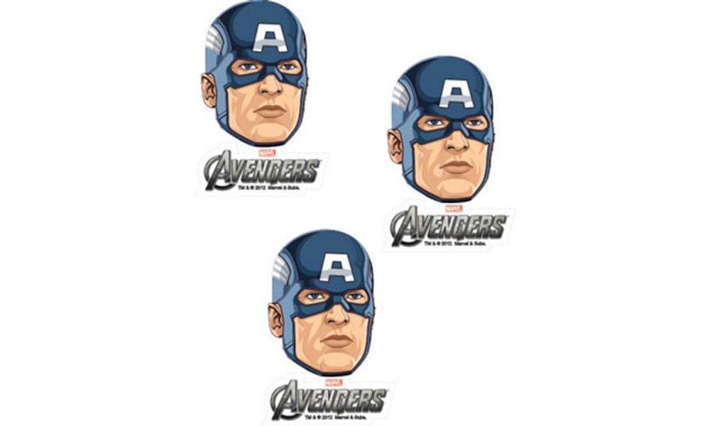 Mini Carinha EVA Capitão America Avengers